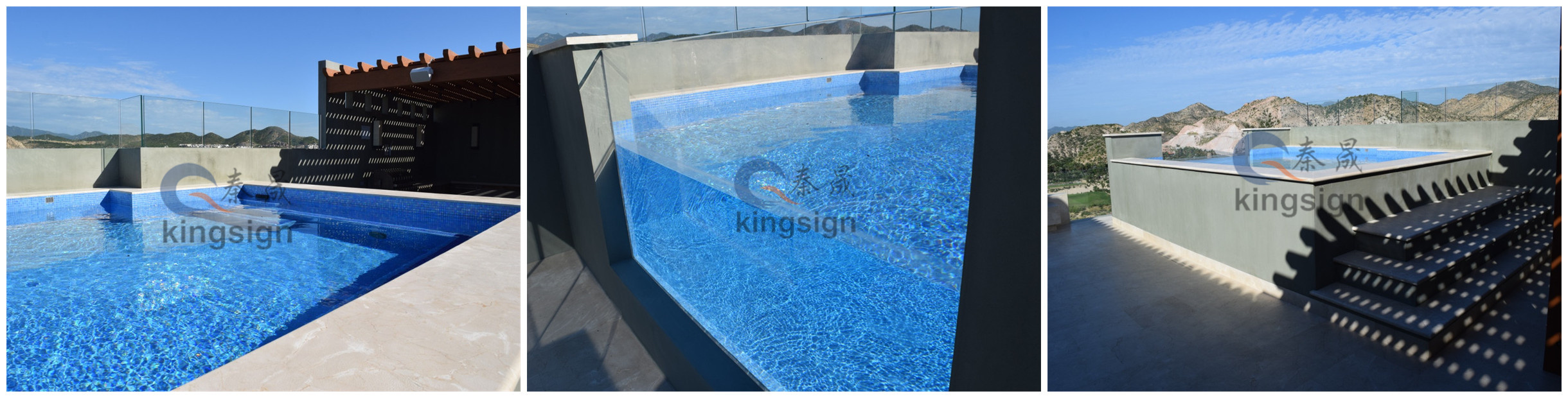 ¿Por qué elegir acrílico en lugar de vidrio para una piscina transparente?