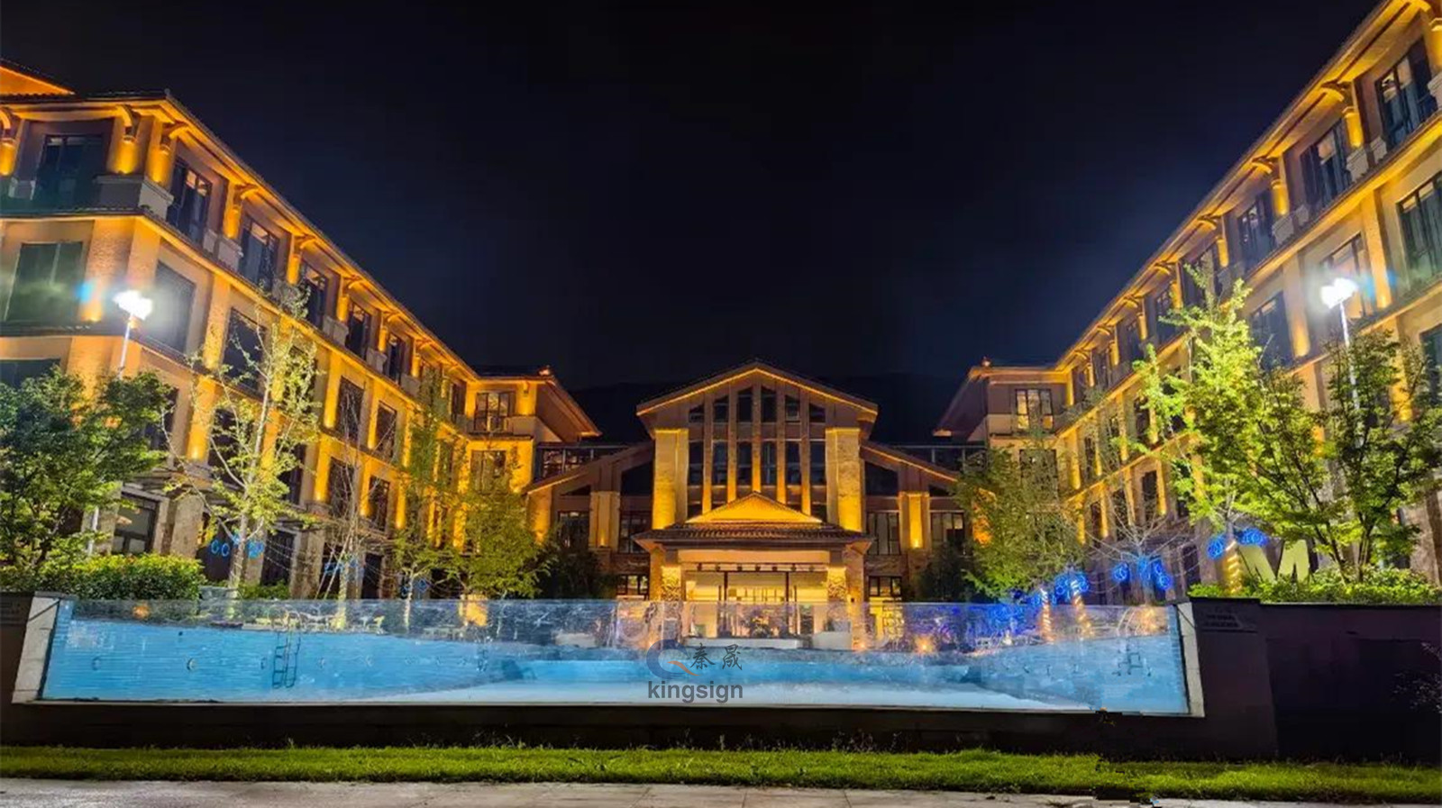 Panel acrílico para ventana de piscina de lujo